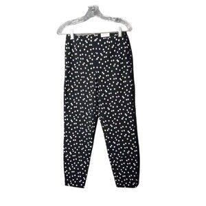Time and Tru Millennium Skinny Side Zip Stretch High Rise Pants Size 8 Polka Dot